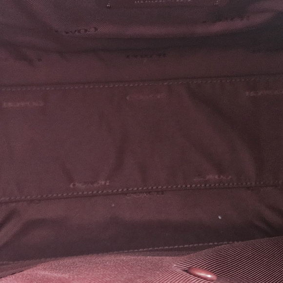 Coach Brown and Tan Elise Satchel with Signature Monogram - Picture 6 of 6